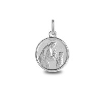 Medalla de plata imagen de Cristo con un niño de comunión (1260474)