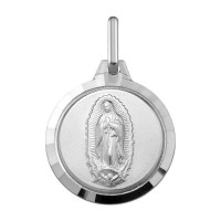 Medalla de oro blanco Virgen de Guadalupe (1B00255)