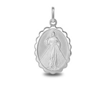 Medalla en plata del Cristo de la Divina Misericordia (1007477)
