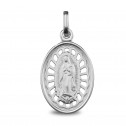 Medalla de plata Virgen de Guadalupe oval calada (1281255)