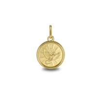 Medalla en oro 14k con la imagen del Espíritu Santo (1260476)