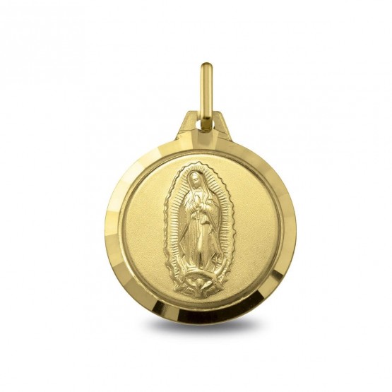 Medalla de oro 14k Virgen de Guadalupe (1000255)